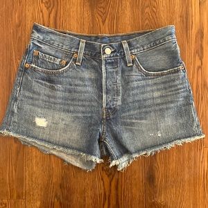 Worn once* Levi Strauss High Wasted 501 cutoff shorts in size 27